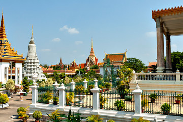 Phnom Penh Royal Palace in Cambodia