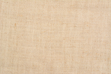 Naklejka na ściany i meble Homespun linen canvas background. Handmade linen fabric texture 2.