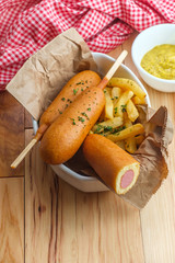 American Fast Food Corn Dog