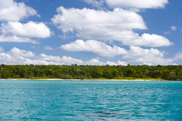 Dominican Republic. Beaches on the coast of the Caribbean.