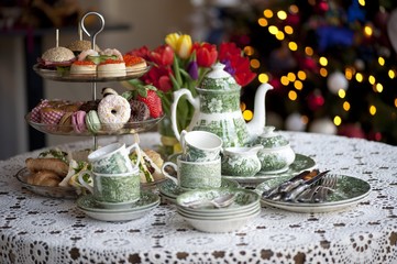 Fototapeta premium traditional English tea, high tea
