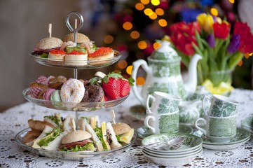 traditional English tea, high tea