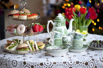 traditional English tea, high tea