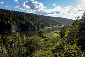 river in the mountains