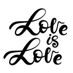 Lgbt pride lettering for gay marriage