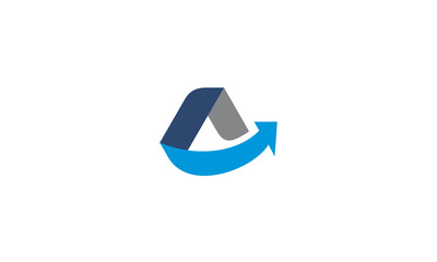 A letter arrow logo