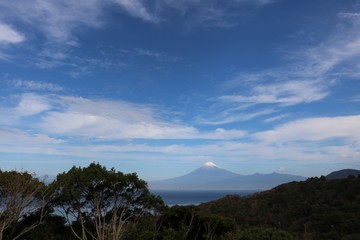 駿河湾に見える富士山