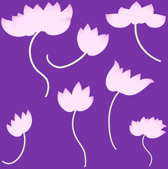 lotus design set vector