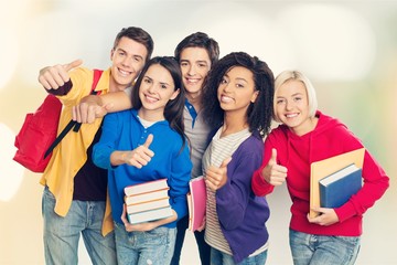 Group of Students with books