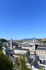 Fototapeta na wymiar Historisches Zentrum der Stadt Salzburg