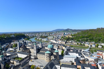Luftansicht Historisches Zentrum Salzburg