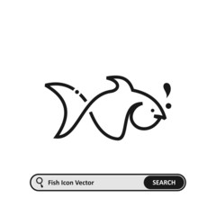 Fish Logo Icon Vector Template. Eps 10