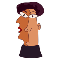 Male, female as one head