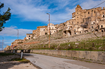 Craco, the ghost town near Matera, the city of stones. Craco famous in the world for being used in...