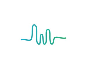 sound wave music logo vector