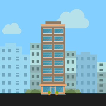 illustration of building