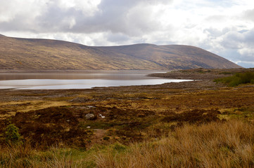 Fototapeta na wymiar West Highland scenery: Loch Glascarnoch, Ross-shire, Scotland