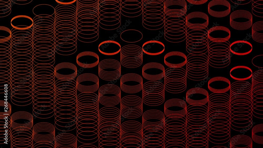 Aufkleber abstract line 3d virtual isometric circle lighting moving, technology network digital data transfer 