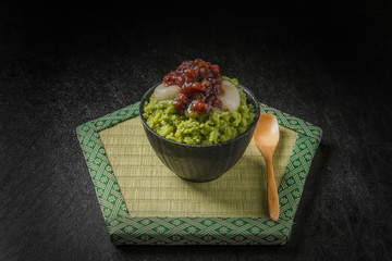 抹茶のかき氷 powder green tea  (Matcha) Shaved Ice