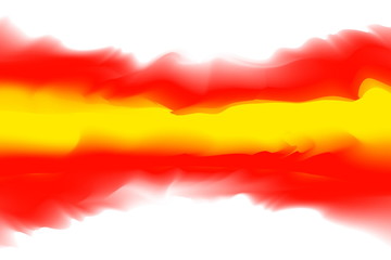 illustration red and yellow colors soft in concept water color art style, abstract texture colors painting art brush watercolor for background card and banner advertising, water color digital painting