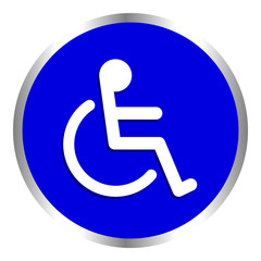 disabled signs blue colors frame background, sign boards for disability slope path ladder way sign badge for disabled, disabled symbol signs on blue boards template