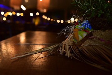 June party table decoration, hoedown