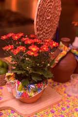 table decoration at a june party, hoedown