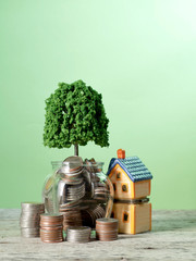 Saving money growing business concepts