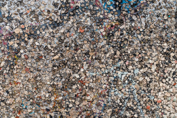 chewing gum on the Berlin Wall in Postdam Plaza