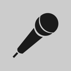 Microphone Icon vector flat design