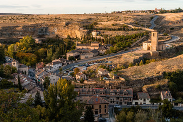 Obraz premium Scenic view of Segovia in Spain