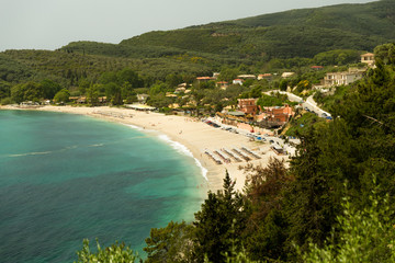 parga town valtos beach greek tourist resort