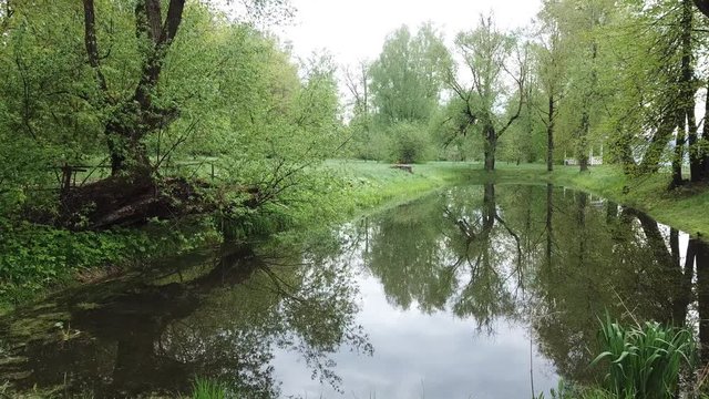 Spring at the I.E. Manor Museum Repina Zdravnevo