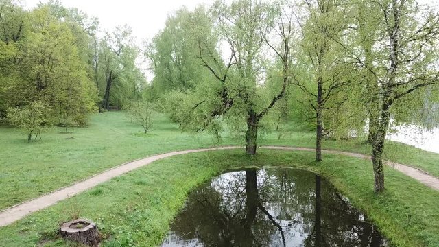 Spring at the I.E. Manor Museum Repina Zdravnevo
