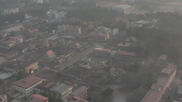 Udupi Krishna temple, 4k aerial ungraded/flat