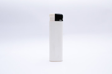 White lighter isolated on a white background