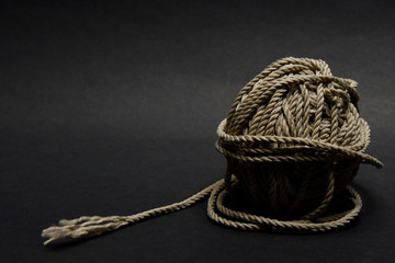 reel thread on the back of a pillow