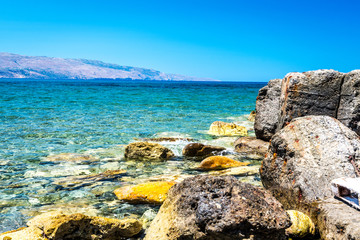 Ocean beach on the Crete