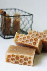 Honey Oatmeal Soap Helps clean and nourish the skin - 268462442