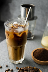 Vietnamese traditional coffee.