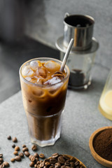 Vietnamese traditional coffee.