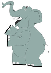 Stehender Elefant 