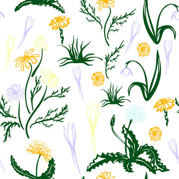 Trendy Seamless Floral Pattern