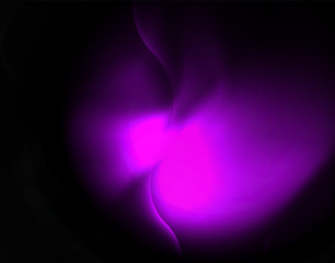 Shiny neon geometric waves template