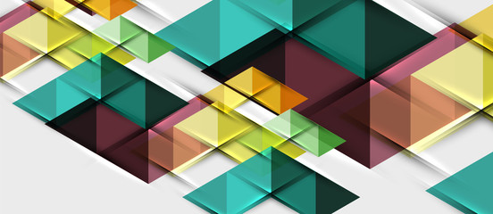 Obraz premium Triangle geometrical modern business presentation design template, abstract pattern for any background