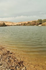 Green river in Israel summertime travel