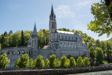 Obraz premium Upper Basilica - Lourdes France