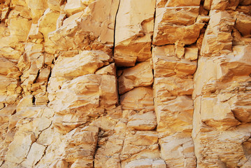 Close-up of the rocks in the valley of the kings, Egypt
