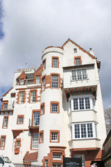 Historic building by Edinburgh Castle, Scotland