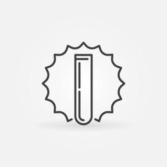 Test tube modern icon. Vector chemistry concept symbol in thin line style